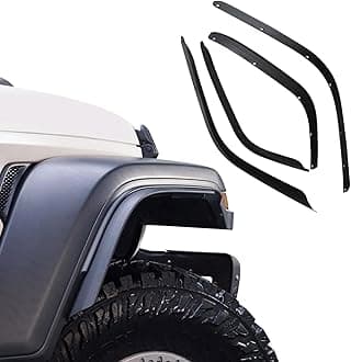 Front & Rear Fender Flares Extensions Set Fits 2018-2023 for Jeep Wrangler JL JLU & JT Gladiator (Fit for sahara)