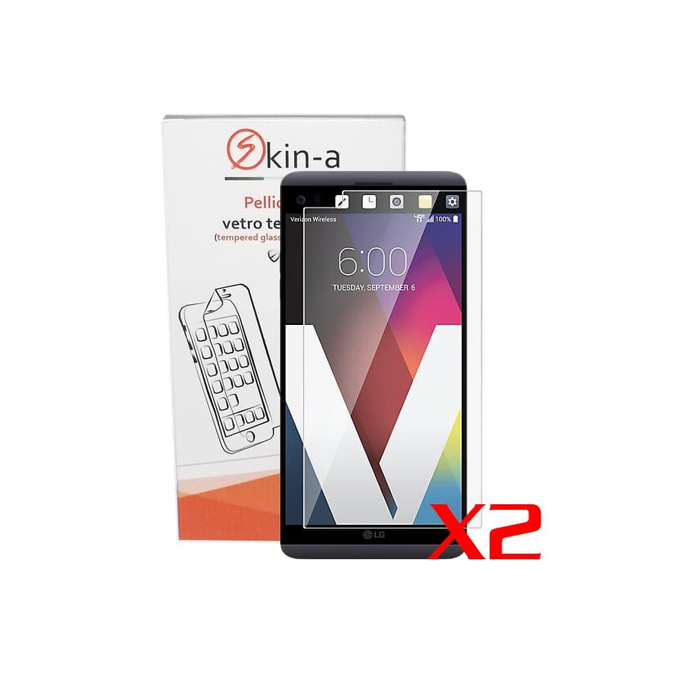 [x2 Pack] skin-a ® Screen protector tempered glass for LG V20