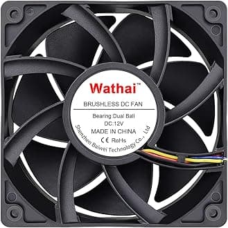 Wathai 12038 120mm x 38mm 5300rpm High Airflow 12V 4pin FG PWM DC Brushless Cooling Fan
