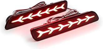 Car Reflector LED Brake 6 Arrow Design Light for Bumper Rear/Back Drl with Wiring