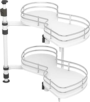 Right Swing Pull Out Organizer for 32" Blind Corner Kitchen Cabinet, 2 Tiers Swing Tray, Soft Close, Right Handed Open