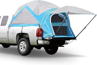 QuictentPickup Truck Tent for 5.5-5.8'/6.0-6.3'/6.4-6.7'/8.0-8.2'/5.0-5.2' Bed, Waterproof PU2000mm 2-Person Sleeping Capacity Truck Bed Tent with Removable Awning, Rainfly ＆ Storage Bag Included
