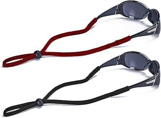 SHINKODA Adjustable Sunglasses Strap/Lanyard Sports Glasses Retainer for Men Women and Kids Color Combos Pack of 2