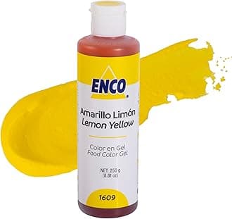 ENCO Food Coloring Gel Yellow Lime 8.8 oz (250g) Concentrated, Vegan
