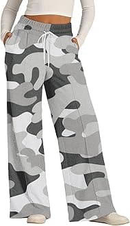 Womens Wide Leg Sweatpants Lightweight High Waisted Joggers with Pockets Baggy Comfy Drawstring Lounge Pants 2024