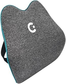 Cubii Cushii V2 Back Support Cushion for Back and Lower-Back Pain Relief Universal Fit for Desk, Office, Kitchen Chairs, Couch Cushions with Advanced Lumbar Support