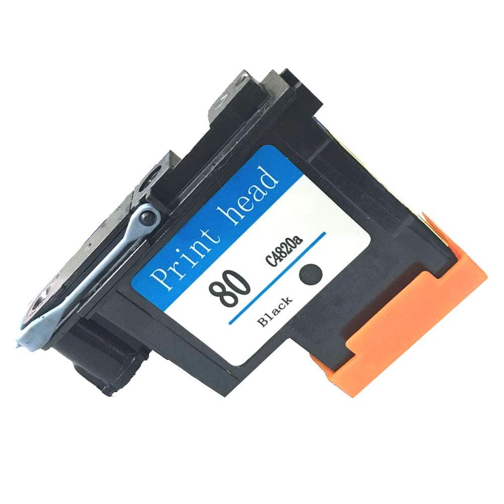HP 80 Printhead Black C4820A Replacement for HP80 Printhead Compatible with DesignJet 1050c 1050c Plus 1055C 1055cm 1055cm Plus Printers(1 Pack)