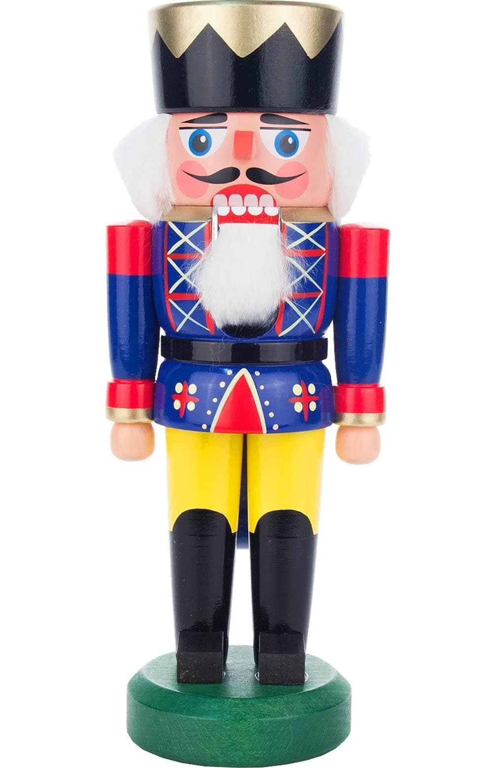 Alexander TaronDregeno Nutcracker-Blue King-8.25" H x 3.25" W x 2.5" D, White