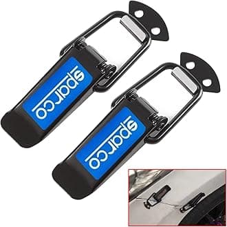 OTOROYS Car Bumper Security Hook Lock Clips Kit Quick Release Fasteners TRD Bumper Clips for Car Bumpers, Fenders, Trunk and Hatch Lids Compatible with All Cars (Set of 2) (SPARCO)