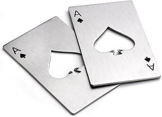 Bottle Opener-Stainless Steel Credit Card Size Casino Bottle Opener for Your Wallet-2 pcs