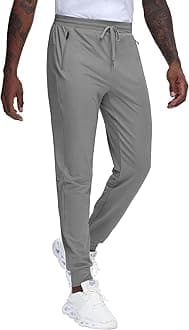 JWM Men's 30"/32"/34"/36" Inseam Joggers Tall Sweatpants 3 Zipper Pockets Stretch Lightweight Athletic Workout Gym Men Pants