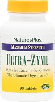 NaturesPlus Ultra-Zyme - 90 Tablets - Enzyme Supplement to Support Healthy Digestion - Gluten Free - 45 Servings
