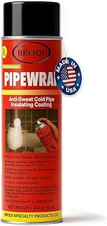 PipeWrap Pipe Insulation Spray Foam for Hard-to-Reach Areas, Fittings & Valves, Anti-Sweat Pipe Coating Spray, Stops Condensation Buildup & Prevents Dripping (Pack of 1)