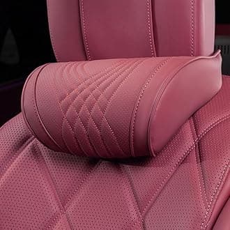 Sponsored Ad – Car Headrest Memory Foam Neck Pillow for Driving with Leather Cover Soft Comfortable Seat Head Pillow Cushion for Most Cars SUV Sedan Home Office Red (1PC)