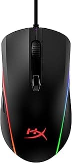 Hyperx Hx-Mc002B Pulsefire Surge - Rgb Wired Optical Gaming Mouse, Pixart 3389 Sensor Up To 16000 Dpi, Ergonomic, 6 Programmable Buttons, Compatible With Windows 10/8.1/8/7 Black