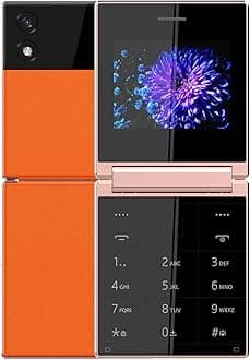 Itel Flip One | Leather Premium Design | Big 2.4" Display | Dual SIM | Type-C USB Port | BT Caller | KingVoice | Orange