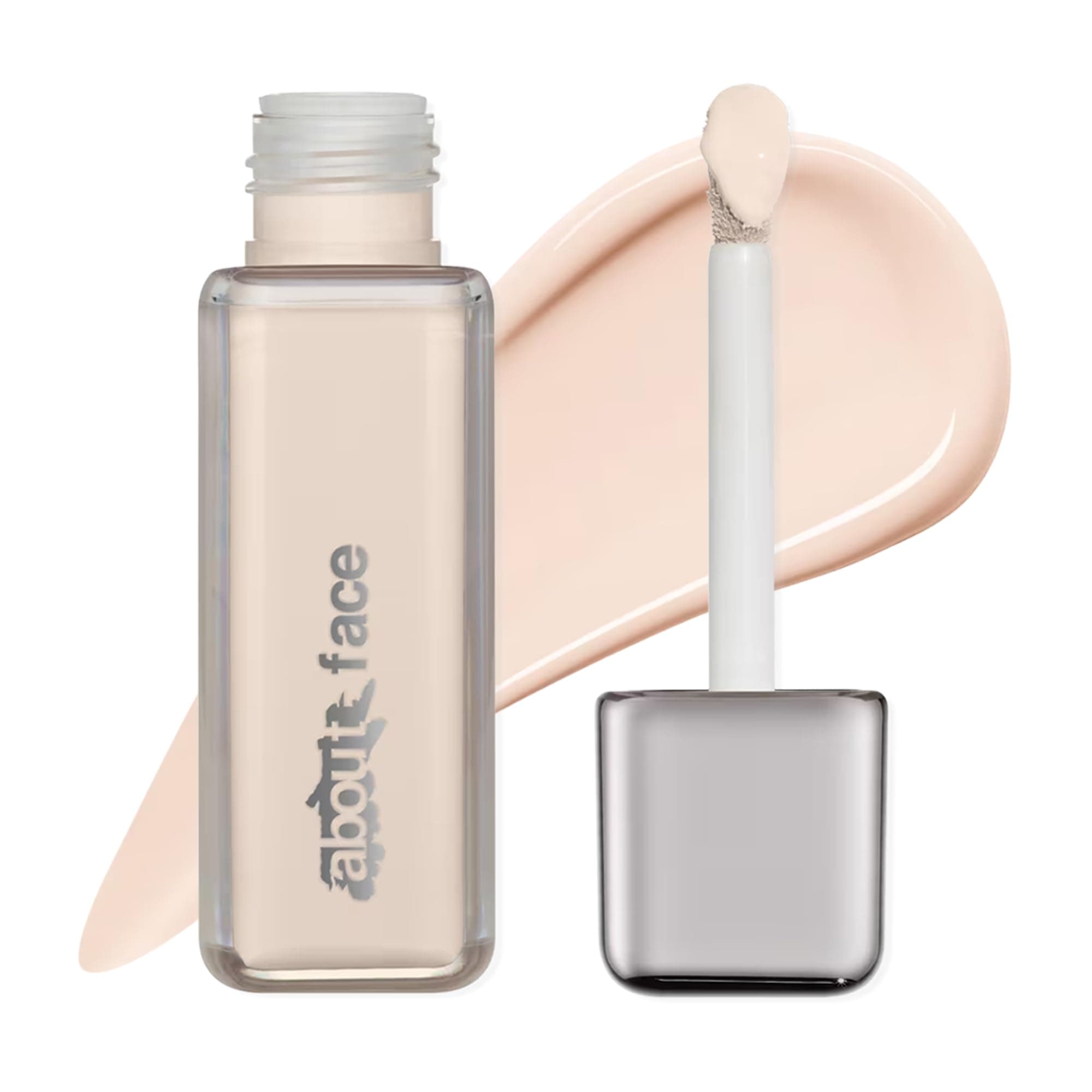 about-face THE PERFORMER Skin-Focused Foundation F1Neutral – Medium Coverage, Long-Wear, Breathable & Buildable Base – Clean, Vegan, Hydrating Formula with Blue Agave & Chlorella – 1.08oz