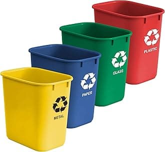Acrimet Wastebasket for Recycling 24L (4 Units)