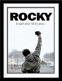 Tallenge - Rocky Balboa - Sylvester Stallone - Motivational Quote (2)? - Large Poster Framed (Paper,18x24? inches, Multicolour)