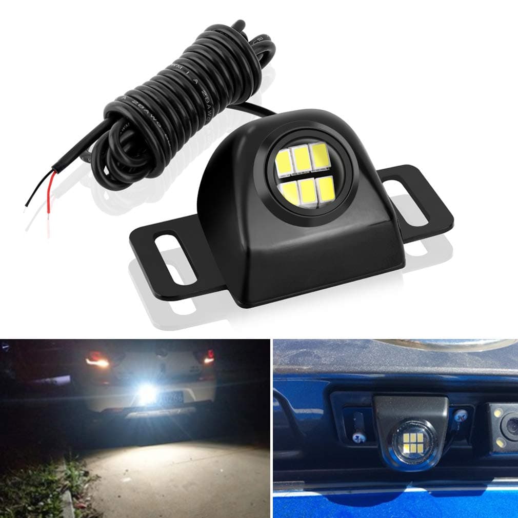 Extremely Bright Auxiliary LED Backup Light, Cool White 6000K Reverse Light, Auto Car Backup Camera illumination Led Light System Greatly Enhances Backup Camera Performance at Night
