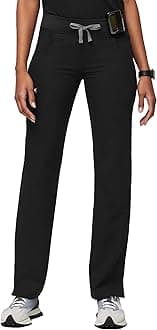 Kade Cargo Scrub Pants for Women — Classic Fit, Straight Leg, 4 Pockets, Yoga Waistband, Anti-Wrinkle