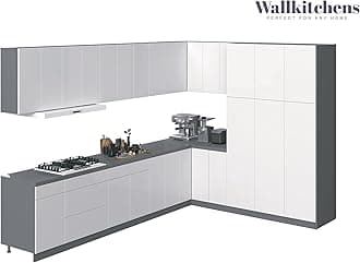 Kitchen Timeless Collection White Gloss Color Base Size 12Ft Wide