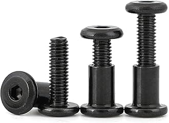 Rely® ⇒VP INDUSTRIES (Combo Set -20 Pcs) M6x35 mm Allen JCB Screw with JCB Female Sleeve Barrel Nut With Allen Key 1 Pc | Fastener for Joining Wood Boards, Cabinets, Cupboards,Chairs & Beds