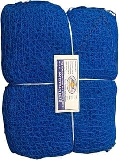 AMZ Sports Nets 2mm 36 Ply Cricket Batting Practice Net Regular Training Netting for Outdoor Backyard Ground Sports (2mm Thickness) (12FtX70Ft, Blue)