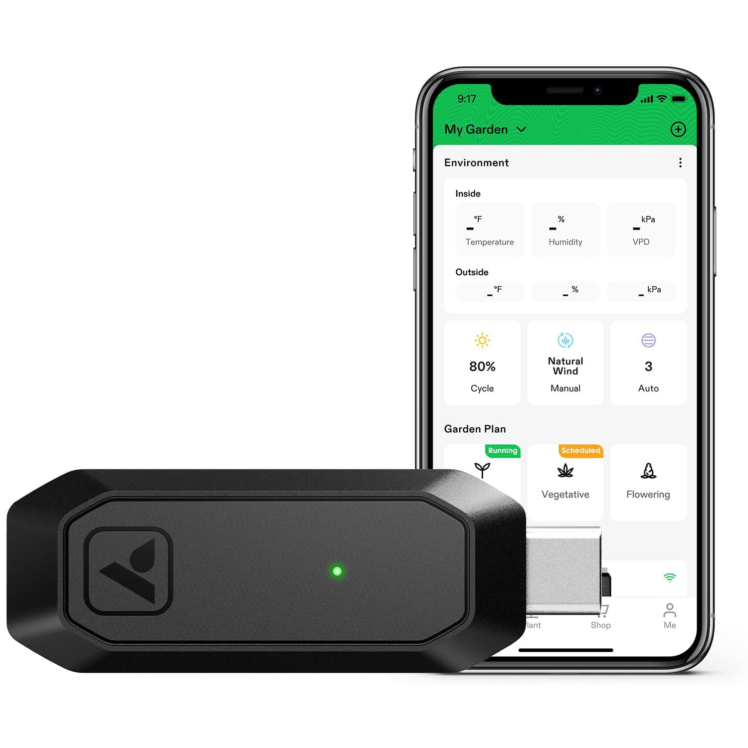 GrowHub Controller E25 for Grow Tent Cooling Ventilation Lighting, Supports Smart Grow System Devices, Easy to Install & Use, WiFi App Controllable, Expansion Port for E42/E42A