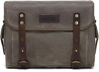 Motorcycle Seat Bag/Tail Bag Detachable Motorcycle Bag Waterproof Bag Luggage Bag Riding Equipment One Shoulder Messenger With Head Leather Motor Pannier Bag(ArmyGreen)