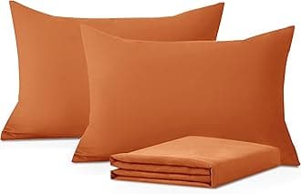 Moonlight Bedding Pillow Cases 2 Pack – Rust Pillowcases Envelope Closure Super Soft Brushed Microfiber Standard House Wife Pillow Covers, (50 X 75 CM)