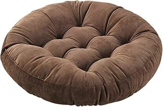 Tiita Indoor/Outdoor Floor Pillows Cushion 22"x22" Round Seat Cushions for Patio Garden, Meditation Cushion for Yoga Living Room Sofa Balcony, Coffee