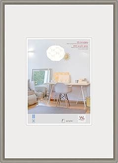 New Lifestyle KVX030D Plastic Picture Frame, Art Glass, 20 x 30 cm, Steel
