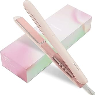 Panasonic 2-in-1 Hair Straightener & Curler, Smooth & Shiny Hair with Ion Conditioning, 15 Sec Heat Up, 3D Ceramic Plates, 30 Min Auto Switch Off, Gift Wrap, Gifts for Women, Sakura Pink - EH-HV31