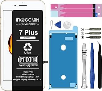 Replacement for iPhone 7 Plus Battery,5000mAh High Capacity Replacement Battery for iPhone 7 Plus Model A1661 A1784 A1785 with Professional Repair Tools