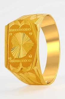 P.C. Chandra Jewellers 22k Yellow Gold Ring for Men - 3.43 Grams