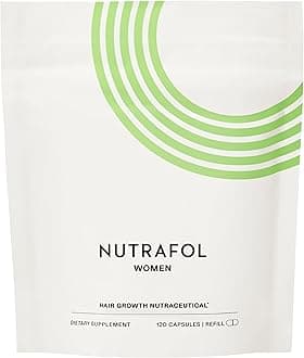 Nutrafol Women's Hair Growth Supplements, for Women Ages 18-44, Clinically Proven Hair Supplement for Visibly Thicker and Stronger Hair, Dermatologist Recommended - 1 Month Supply, 1 Refill Pouch