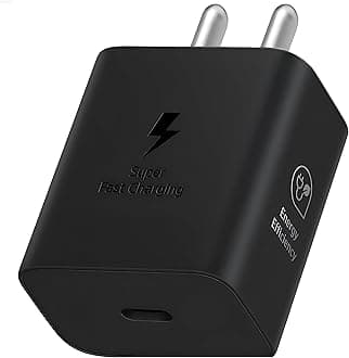 Samsung 25W GaN C-Type Super Fast Adapter Compatible with Samsung Galaxy S/A/M/F Series | Fast USB C Charge Adapter for S23/S22/S21/21 fe/S20/M14 5G/M34/M54/M53 5g/M33/M13/A34, 25W gan Adaptor, Black