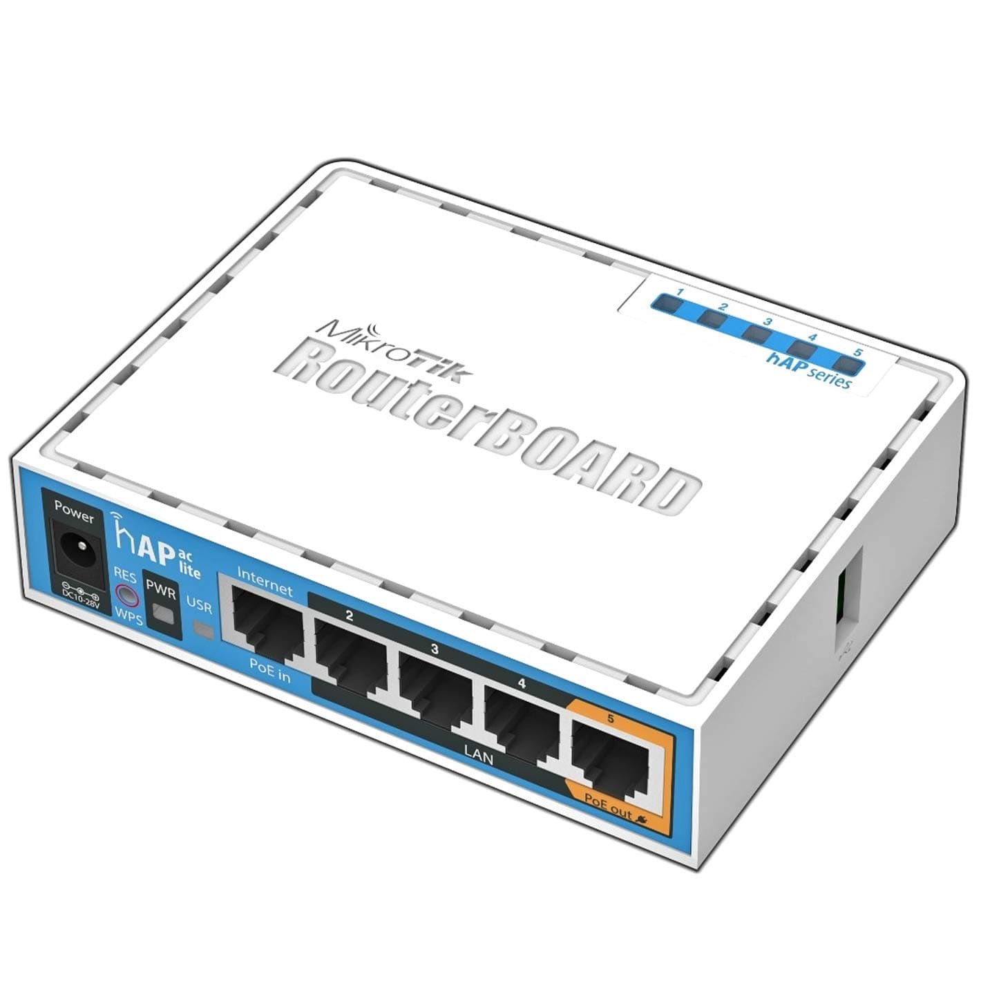 HAP ac lite 500 Mbits White Power over Ethernet (PoE)