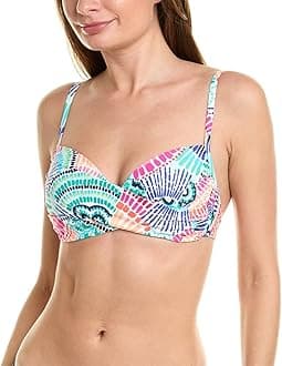 La Blanca womens Over the Shoulder Wrap Bikini Swimsuit Top Bikini Top