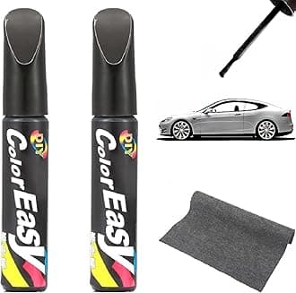 Car Touch Up Paint Pen,Car Scratch Remover Pen,Car Paint Scratch Repair Pen,Car Paint Repair Pen,Car Touch Up Pen,2PCS Car Paint Scratches Repair Pen Brush for Cars Trucks Motorcycles Boats (Black)