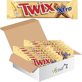 VSTAR All Chocolate Bars Collection (Twix Xtra Biscuit Twin Bars 75g, Full Box), 1.0 count
