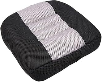 Car Booster Seat Booster Height Lifting Pad Breathable Mesh Portable Car Seat Cushion for Truck, Car, SUV, Office Chair, Wheelchair (Black&Grey)