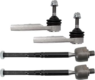 TRQ Front Tie Rod Set Compatible with 2017-2022 Tesla 3 Y