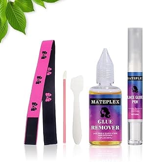 Mateplex Lace Glue Pen and Remover Set for Travel，Portable Wig Adhesive Pen(5...