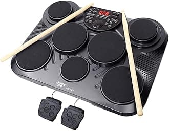 Pyle-Pro PTED01 Electronic Table Digital Drum Kit Top w/7 Pad Digital Drum Kit