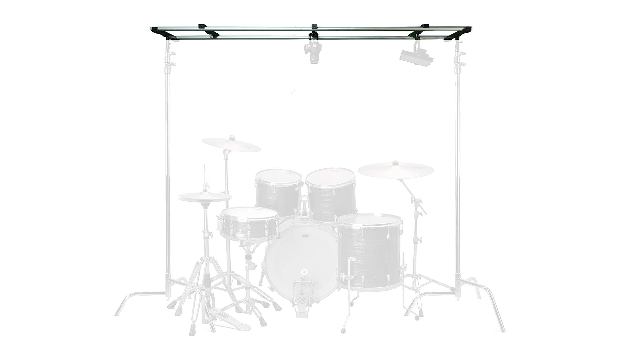 Glide Gear OH 150 Overhead Rig – for Camera, Lights – 4–12ft Modular Platform, Tripod/C-Stand Mounted, 20 lb Capacity