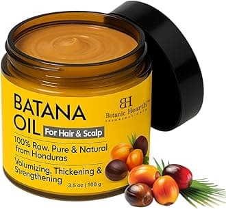 Botanic Hearth Batana Butter for Hair & Skin, Deeply Nourishing Batana Oil Balm, Revitalizing Moisture Care for Dry Hair & Skin, 3.5 oz (100 g)