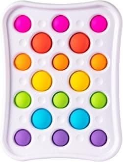 Fat Brain Toys Dimpl Pops - Sensory Toys for Infants, Infant Development & Early Learning, Pop and Press Baby Toy for Toddlers Ages 2+