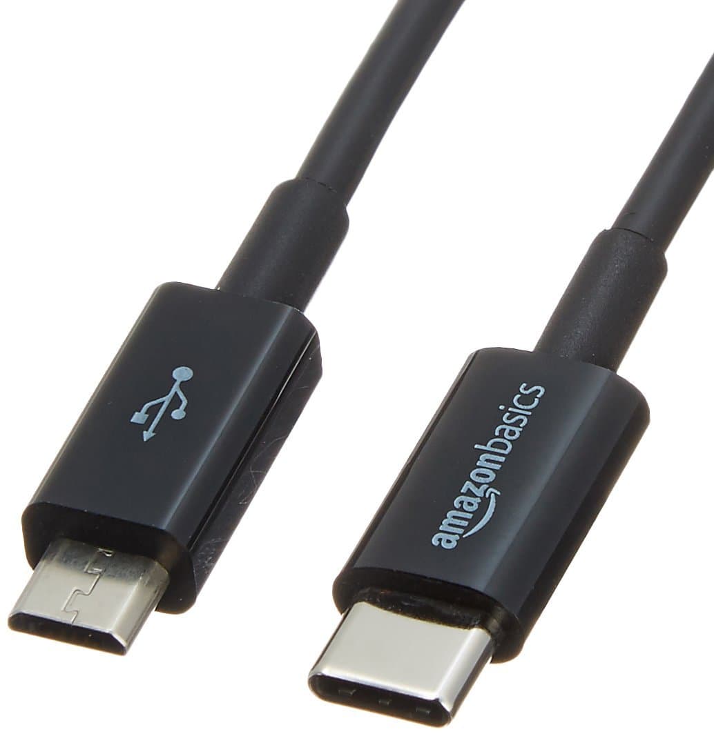 USB-C to Micro USB 2.0 Cable - 0.9 m, Black